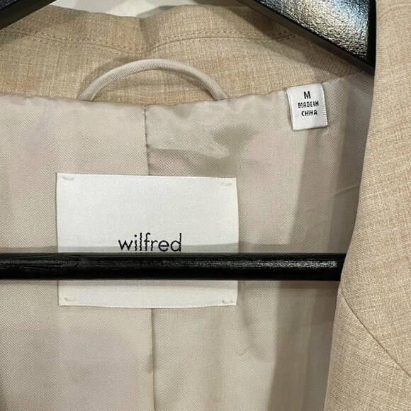 Last Chance! New Aritzia Wilfred Generation Blazer Heather Oat Medium $228 - Picture 9 of 12